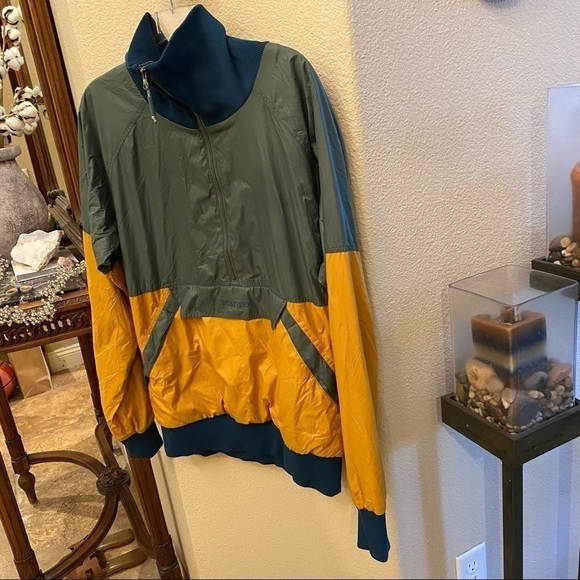 MARMOT Tri-Color 1/2 Zipped Long Sleeve Top Size Medium - Picture 2 of 12